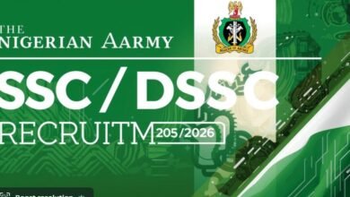 Nigerian Army SSC / DSSC Recruitment 2025/2026